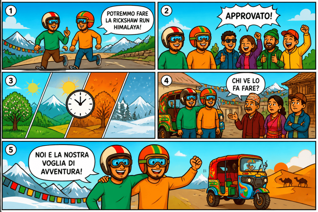 il tempo che passa rickshaw run