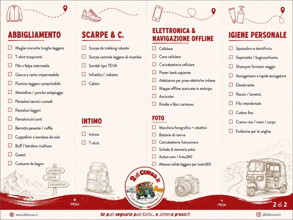 CheckList Valigia 2diCorsa Retro