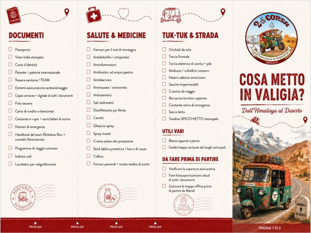 CheckList Valigia 2diCorsa Fronte