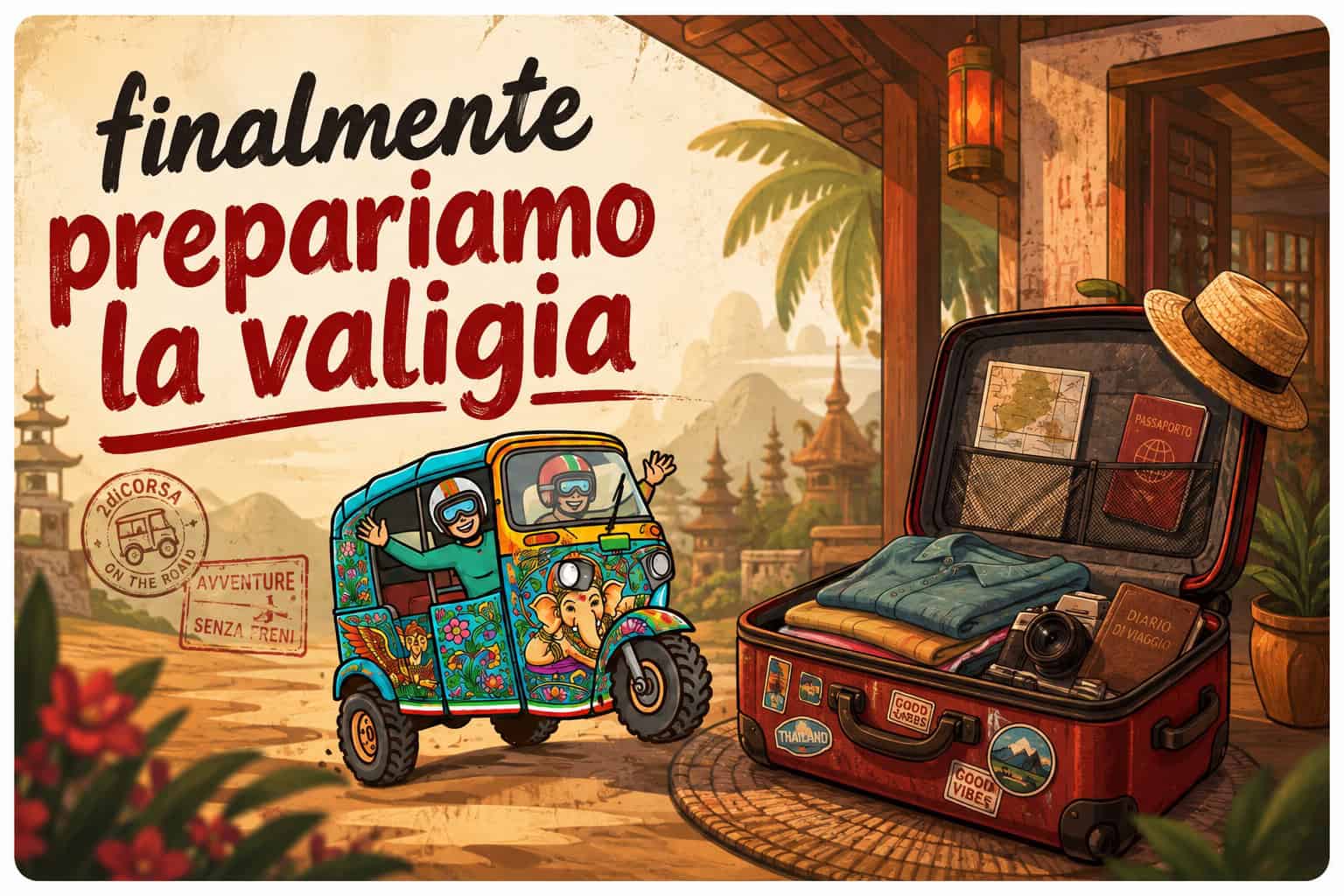 finalmente prepariamo la valigia